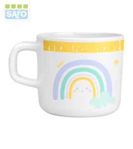 Saro Baby Set stoviglie Rainbow tazza