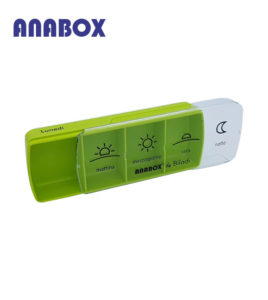 Anabox portapillole 7 giorni verde singolo