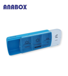 Anabox portapillole 7 giorni turchese singolo