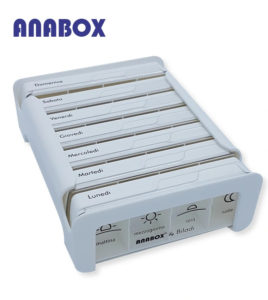 Anabox portapillole 7 giorni bianco