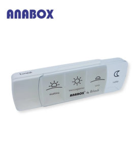 Anabox portapillole 7 giorni bianco singolo