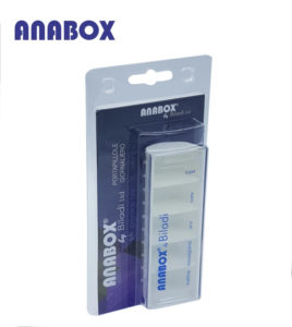 Anabox portapillole giornaliero bianco blister