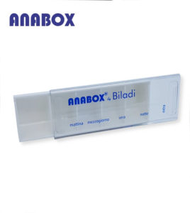 Anabox portapillole giornaliero bianco