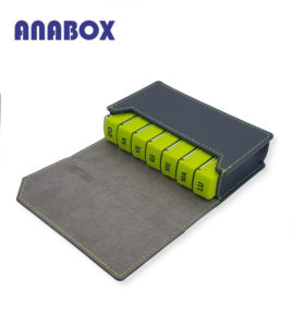 Anabox portapillole_TRAVEL_grigio_scuro aperto
